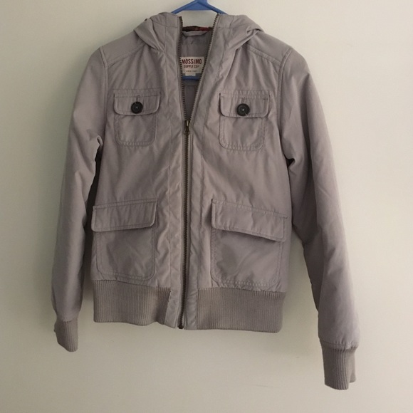 Mossimo Supply Co. Jackets & Blazers - Mossimo Utility Style Gray Hooded Coat